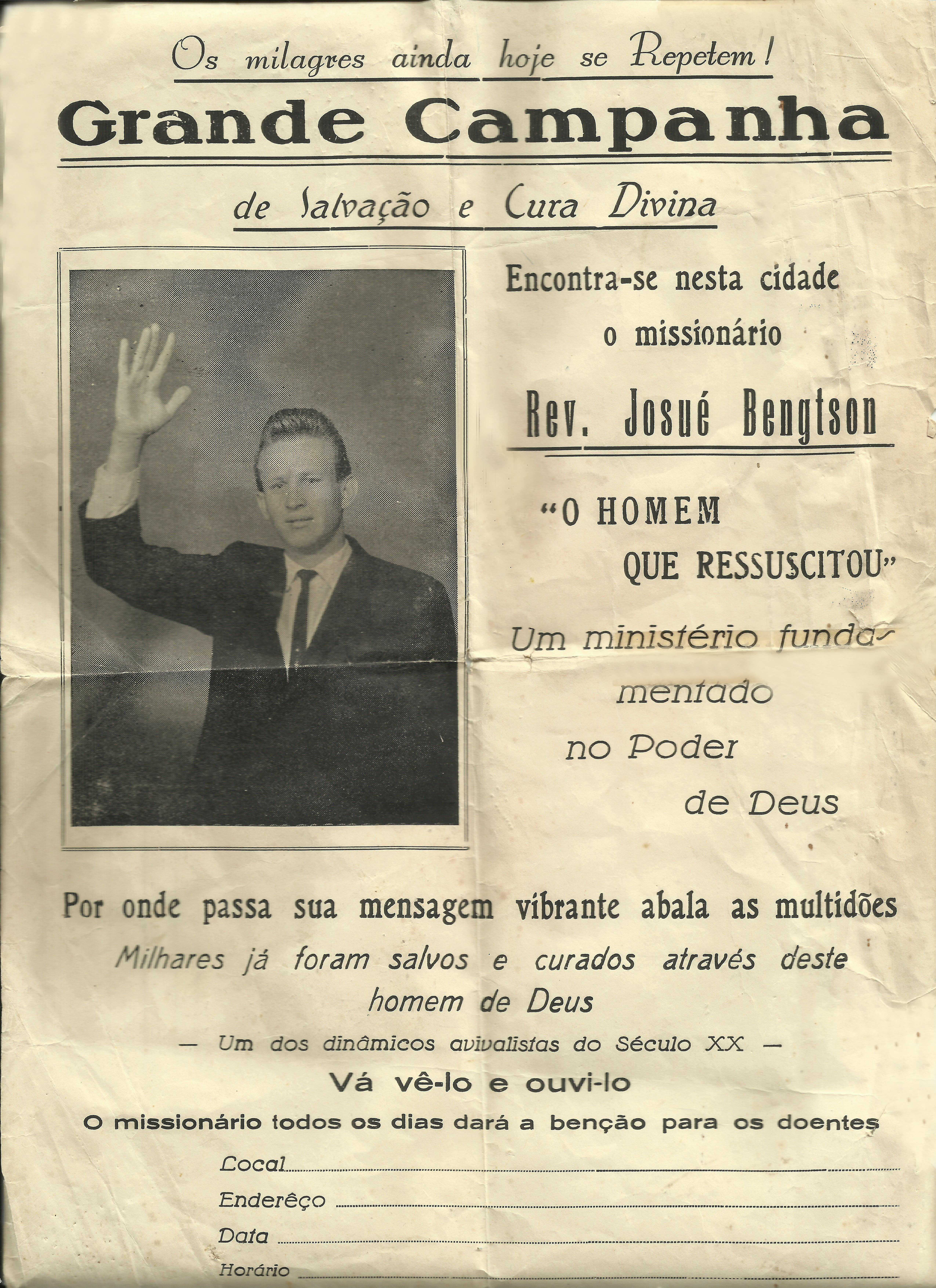 Folheto da Campanha da Prece Poderosa